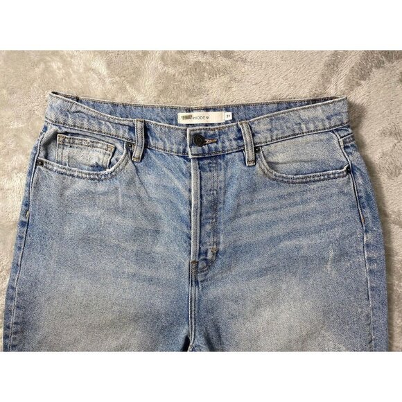 Hidden Distressed Light Wash High-Waisted Jeans - Size 31 - Picture 13 of 14